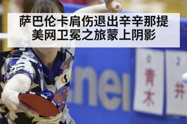 萨巴伦卡肩伤退出辛辛那提 美网卫冕之旅蒙上阴影